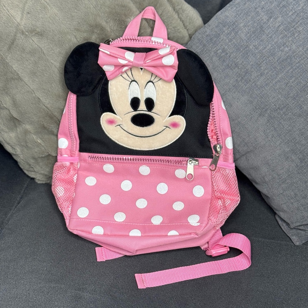 Disney Parks Girls Authentic Minnie Mouse Small Backpack